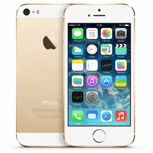 Gold iPhone 5s close-up shot