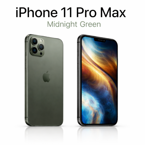 Sleek iPhone 11 Pro Max in green