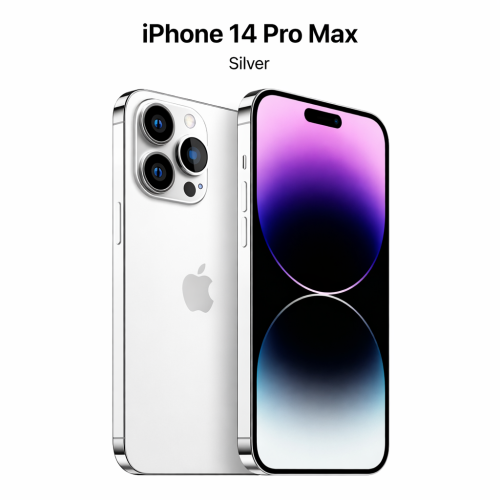 iPhone 14 Pro Max Silver close-up